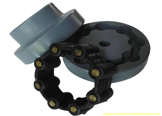 Black MH Rubber Coupling with 70-95 Shore A Hardness for High Torque Transmission and Misalignment Compensation