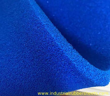 Silicone Sponge Rubber Sheet with Double Impression Fabric Surface and 10-30 Shore A Hardness for -60°C to +260°C Applications