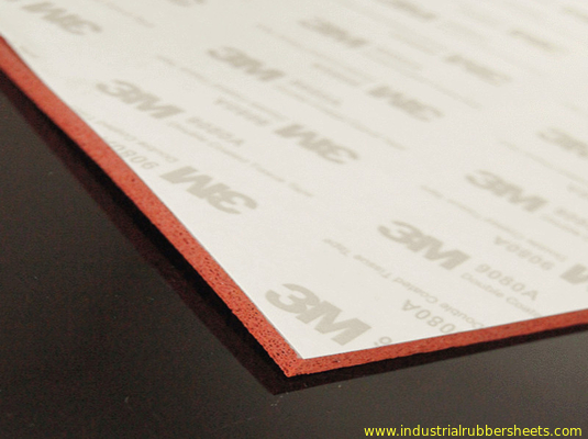 ব্যাকিং আঠালো টেপ বন্ধ সেল সিলিকন স্পঞ্জ শীট 1.5-50 মিমি X 0.1-1.5 মি X 1-10 মি