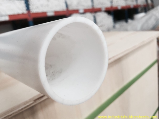 শিল্প গ্রেড হোয়াইট ঢালাই PTFE টিউব / 100% ভার্জিন PTFE পাইপ মসৃণ সারফেস