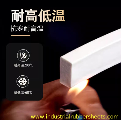 বন্ধ কোষ সিলিকন স্পঞ্জ স্ট্রিপ 1mm-60mm ইন্ডাস্ট্রিয়াল সীল জন্য বেধ