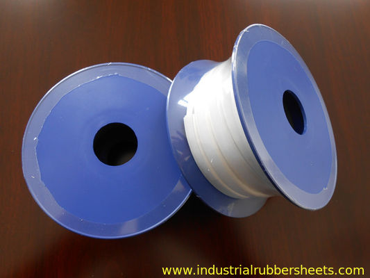 ইন্ডাস্ট্রিয়াল সিলিংয়ের জন্য একপাশের আঠালো সহ সাদা রঙের ফুড গ্রেড পিটিএফই গ্যাসকেট টেপ