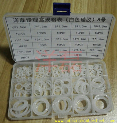 ফুড গ্রেড সিলিকন ও রিং কিট 150pcs 60-70 শোর এ