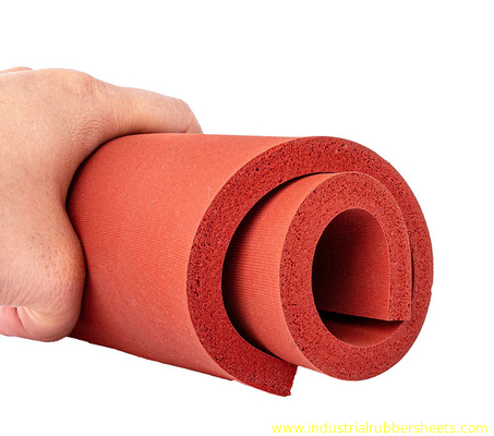 10-40 শোর এ সিলিকন ফোম শীট 0.5-1.0g/cm3 ঘনত্ব 100psi
