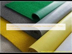 টেকসই ফোম বা শক্ত সমর্থন রাবার ফ্লোর ম্যাট ৯মিমি - ১৭মিমি / পিভিসি ডোর ম্যাট