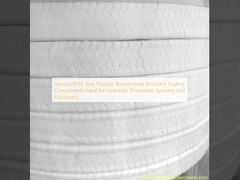 বিভিন্ন পিটিএফই সিল নমনীয় তাপমাত্রা প্রতিরোধী সিলিং উপাদান জলবাহী বায়ুসংক্রান্ত সিস্টেম এবং যন্ত্রপাতি জন্য আদর্শ