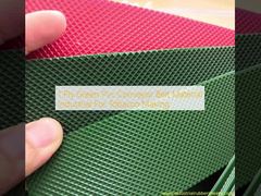 তামাক তৈরির জন্য 1 প্লাই গ্রিন পিভিসি কনভেয়ার বেল্ট উপাদান শিল্প