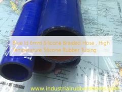 ব্লু আইডি 6 মিমি সিলিকন ব্রেডেড পায়ের পাতার মোজাবিশেষ, উচ্চ তাপমাত্রার সিলিকন রাবার টিউবিং