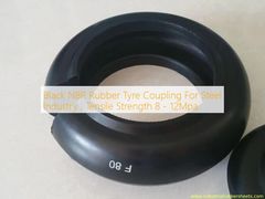 স্টিল শিল্পের জন্য কালো এনবিআর রাবার টায়ার কাপলিং, টান শক্তি 8 - 12 এমপিএ