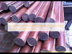 ভালো ইনসুলেশন কটন / পেপার ফেনোলিক রড মসৃণ দৈর্ঘ্য ১ - ৩ মিটার
