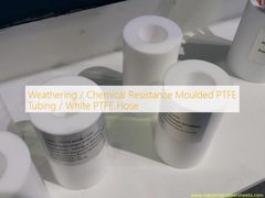 আবহাওয়া / রাসায়নিক প্রতিরোধের ছাঁচযুক্ত PTFE টিউবিং / সাদা PTFE পায়ের নল