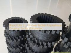 কালো রঙ 3J - 11J গিয়ার রাবার পলিউরেথেন কাপলিং এয়ার কমপ্রেসারের জন্য