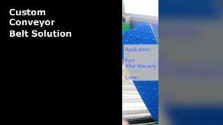 উপাদান হ্যান্ডলিং জন্য কাস্টম সাদা পরিবাহক বেল্ট