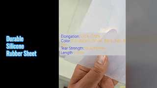 সিলিকন রাবার শীট 3 মিমি প্রসার্য শক্তি 7.5-12.0Mpa