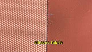 T0.75mm x W1m x L10m লাল সিলিকন প্রলিপ্ত ফাইবারগ্লাস ফ্যাব্রিক (রজার্স স্টাইল)