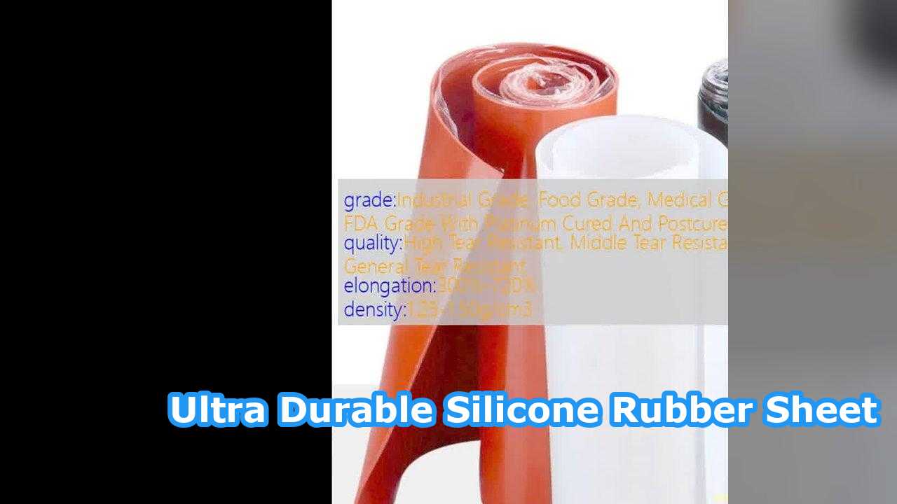 Industrial Grade Silicone Rubber Sheet with 7.0-12.0Mpa Tensile Strength and 26-42N/mm Tear Strength