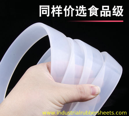 Red Translucent Food Grade Silicone Profile and Extrusion with Platinum Cured UV Resistance for Industrial Sealing