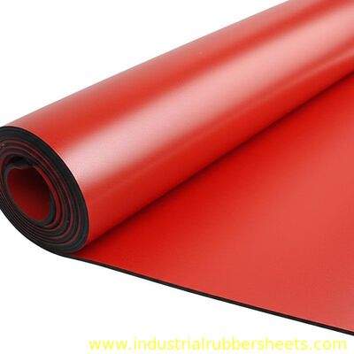 Premium Grade Red Color Smooth Impression Fabric Industrial Rubber Sheet Natural Gum Rubber Sheet