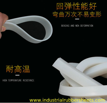 Red Translucent Food Grade Silicone Profile and Extrusion with Platinum Cured UV Resistance for Industrial Sealing