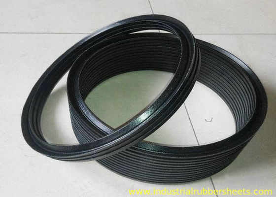 কালো এনবিআর FKM PTFE সিলিকন রাবার Washers / হাইড্রোলিক Vee প্যাকিং সীল