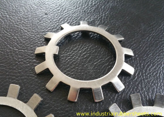 SS304 SS316 এমএস ইস্পাত লক ধাবক বহিরাগত দাঁত সঙ্গে ক্রকচিহ্নিত, প্রাকৃতিক রঙ