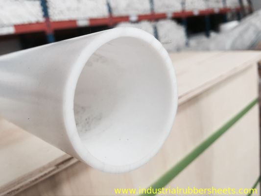 শিল্প গ্রেড হোয়াইট ঢালাই PTFE টিউব / 100% ভার্জিন PTFE পাইপ মসৃণ সারফেস
