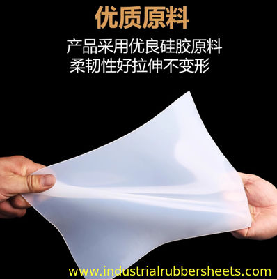 High Temperature Resistant Transparent Silicone Rubber Sheet with Custom Size for Gasket Making and Thermal Shielding