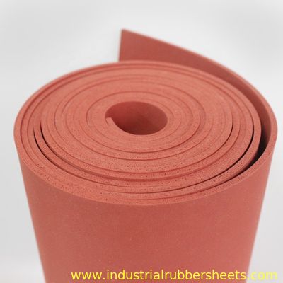 Close Cell Silicone Sponge Rubber Sheet with Impression Fabric Surface and 0.5-1.0g/cm3 Density