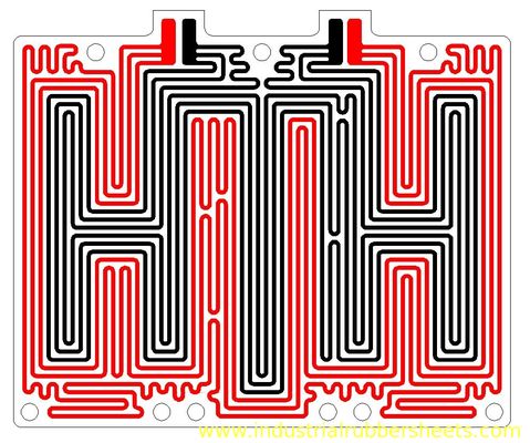 Custom Silicone Rubber Heater Pad with High Temperature Heating Capability and Uniform Heating for New Energy Automobile