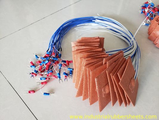 রেড ক্লোজ সেল সিলিকন হিটার প্যাড 220-240V 350W 220°C পর্যন্ত অভিন্ন গরম করার জন্য